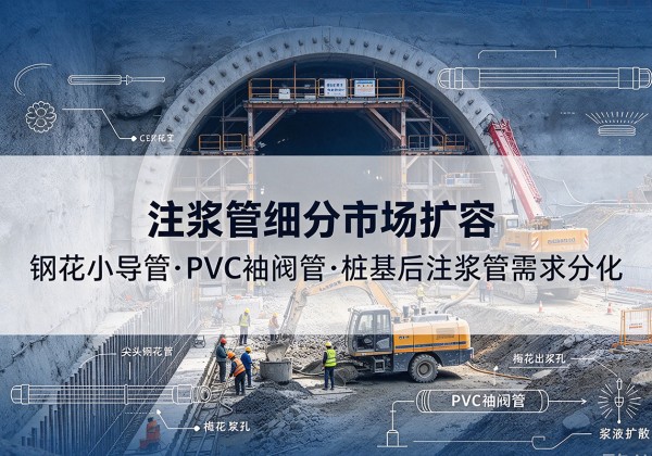 辽宁注浆管细分市场扩容，隧道钢花小导管、PVC 袖阀管、桩基后注浆管需求分化